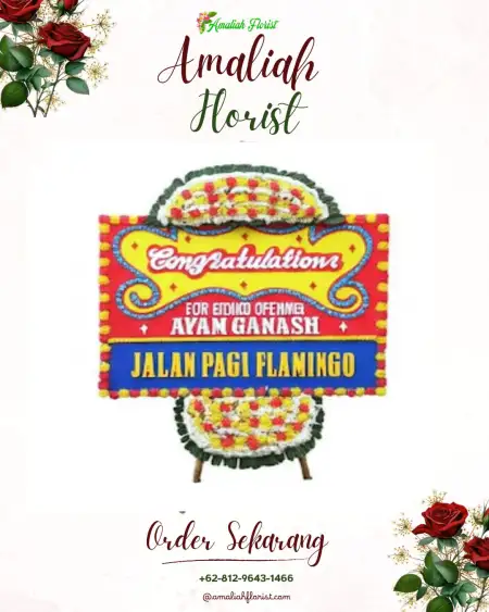 Sewa Papan Bunga Menden